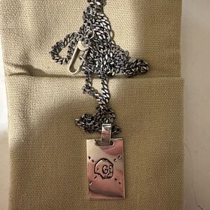 Gucci Silver Pendant Necklace Ghost